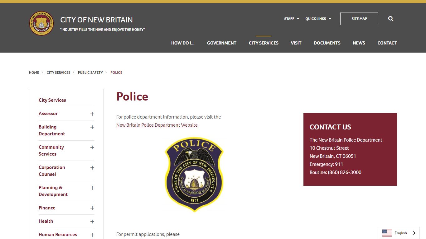 Police - City of New Britain